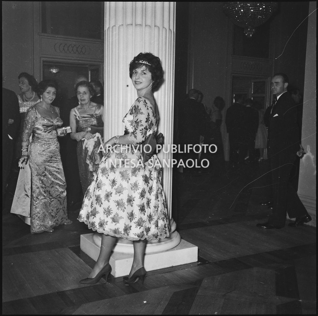 Inaugurazione della stagione lirica 1958-1959 del Teatro alla Scala con l'opera "Turandot", di Giacomo Puccini, diretta da Antonino Votto con la regia di Margherita Wallmann
