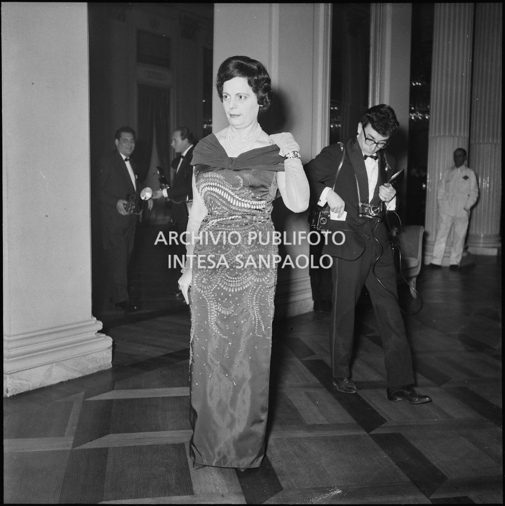 Inaugurazione della stagione lirica 1960-1961 del Teatro alla Scala con l'opera "Poliuto" di Gaetano Donizetti, diretta da Antonino Votto con la regia di Herbert Graf