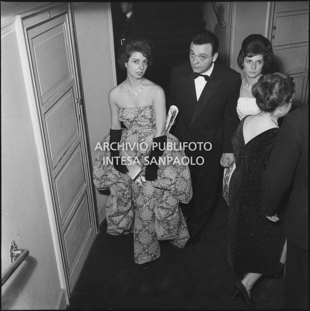 Inaugurazione della stagione lirica 1960-1961 del Teatro alla Scala con l'opera "Poliuto" di Gaetano Donizetti, diretta da Antonino Votto con la regia di Herbert Graf