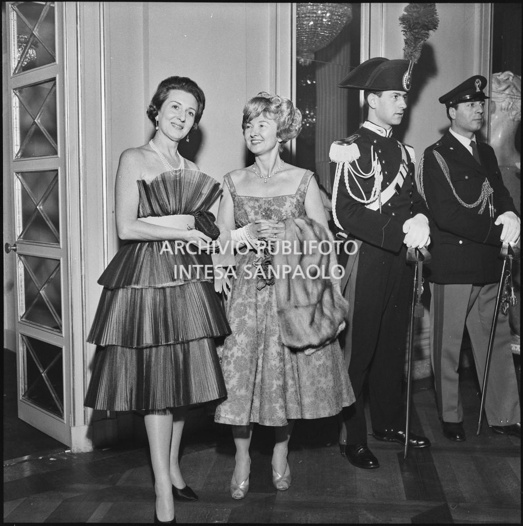 Inaugurazione della stagione lirica 1960-1961 del Teatro alla Scala con l'opera "Poliuto" di Gaetano Donizetti, diretta da Antonino Votto con la regia di Herbert Graf