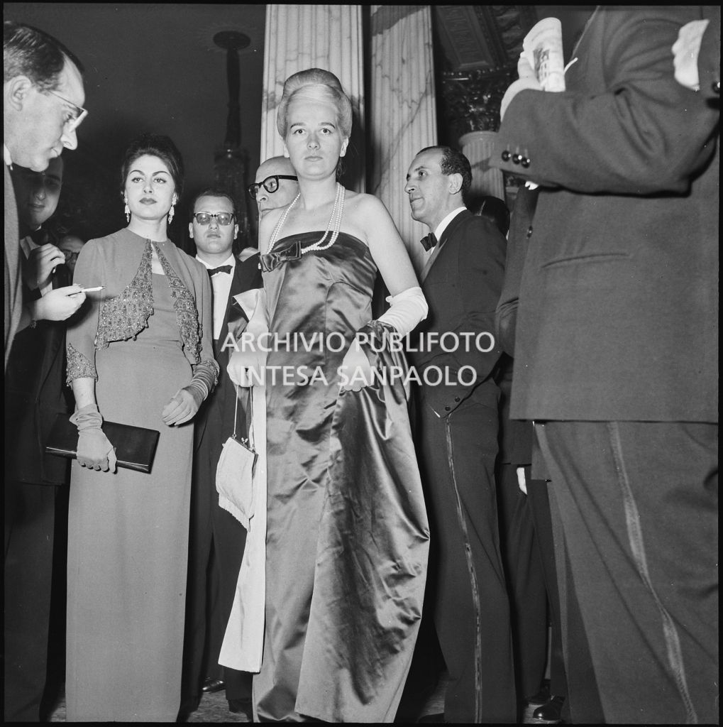 Inaugurazione della stagione lirica 1960-1961 del Teatro alla Scala con l'opera "Poliuto" di Gaetano Donizetti, diretta da Antonino Votto con la regia di Herbert Graf