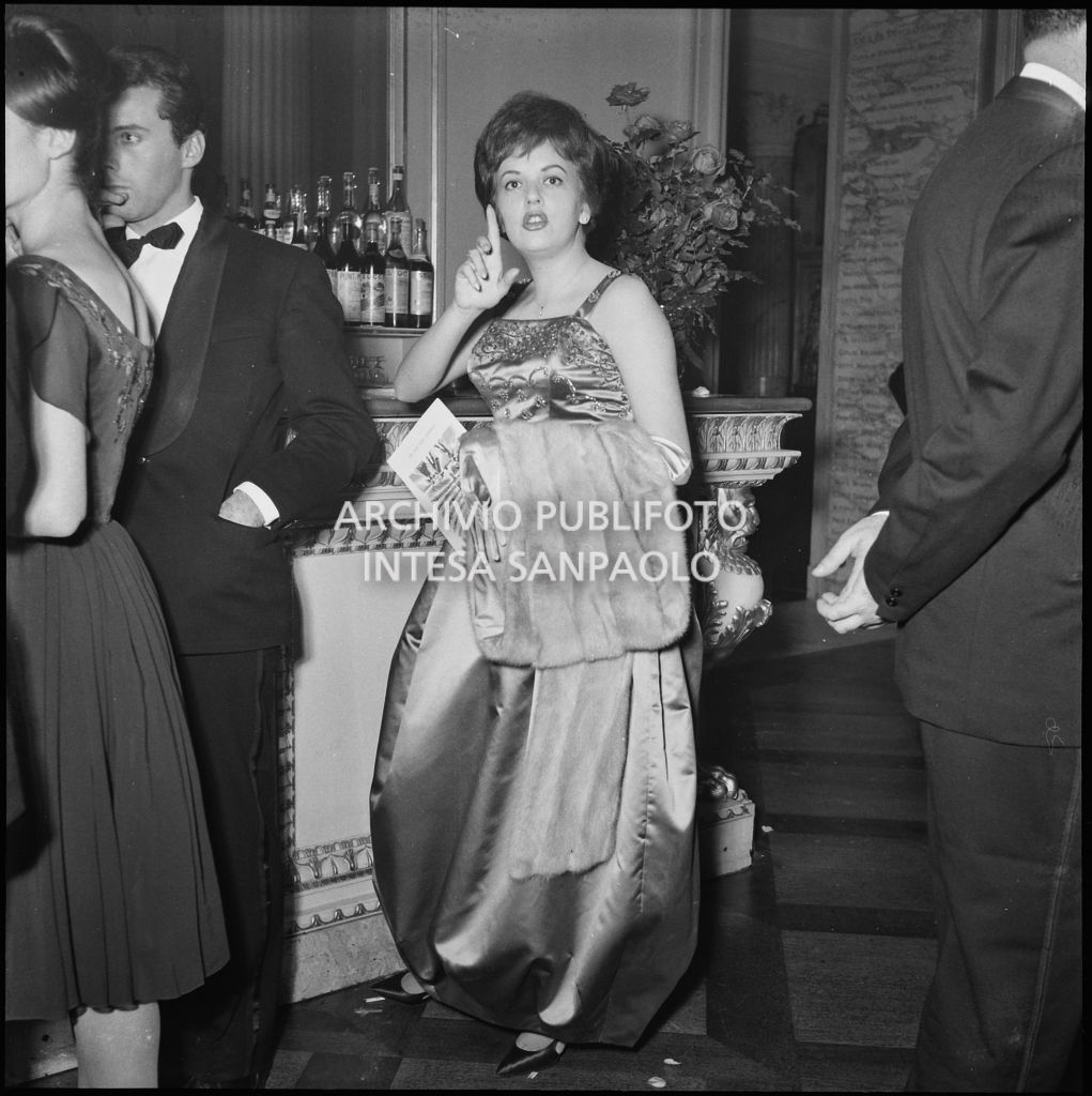 Inaugurazione della stagione lirica 1960-1961 del Teatro alla Scala con l'opera "Poliuto" di Gaetano Donizetti, diretta da Antonino Votto con la regia di Herbert Graf