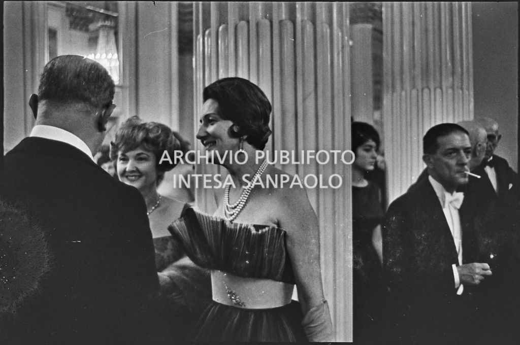 Inaugurazione della stagione lirica 1960-1961 del Teatro alla Scala con l'opera "Poliuto" di Gaetano Donizetti, diretta da Antonino Votto con la regia di Herbert Graf