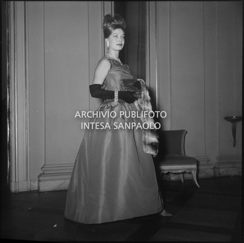 Inaugurazione della stagione lirica 1961-1962 del Teatro alla Scala con l'opera "La battaglia di Legnano" di Giuseppe Verdi, diretta da Gianandrea Gavazzeni con la regia di Margherita Wallmann