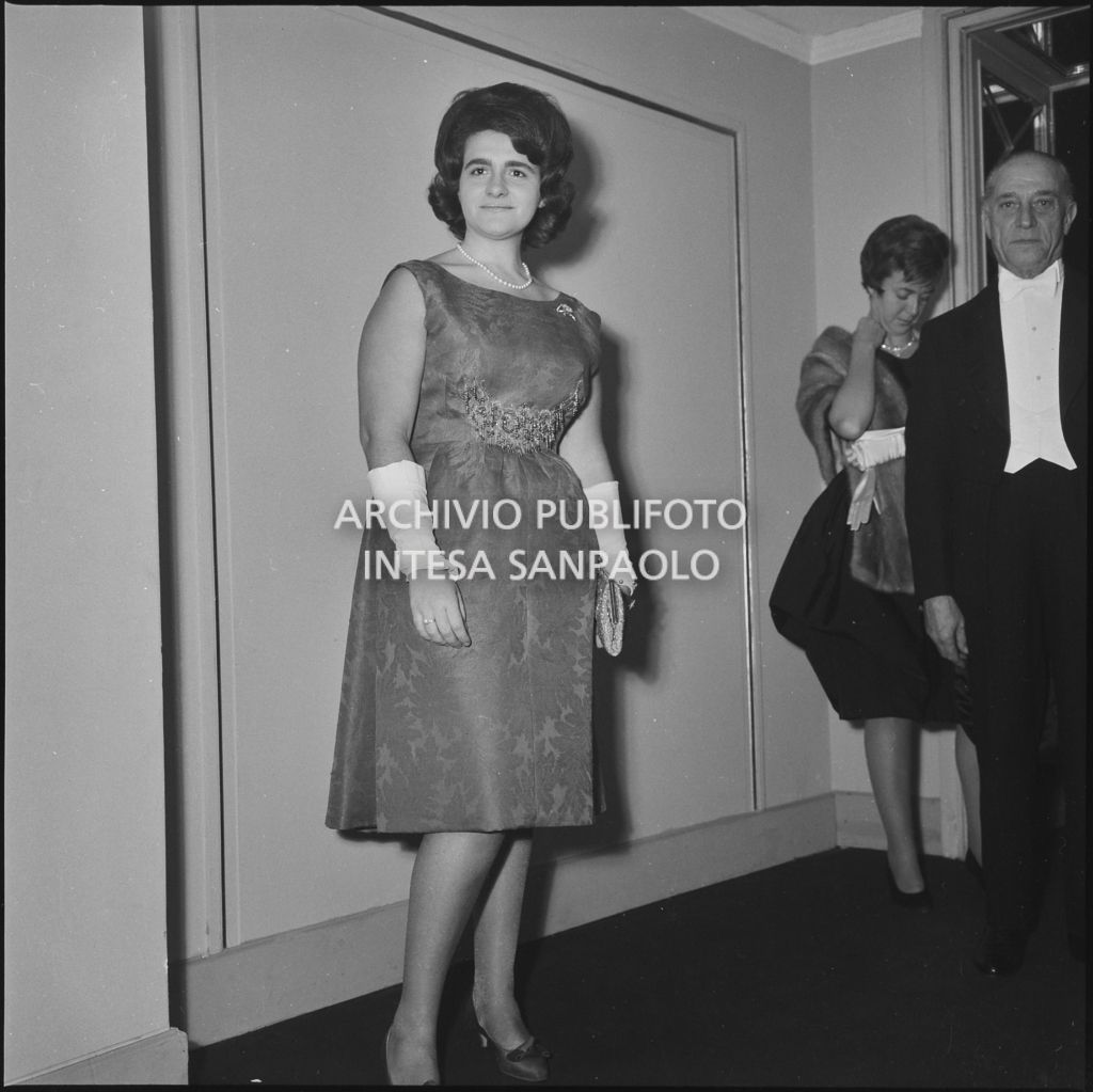 Inaugurazione della stagione lirica 1961-1962 del Teatro alla Scala con l'opera "La battaglia di Legnano" di Giuseppe Verdi, diretta da Gianandrea Gavazzeni con la regia di Margherita Wallmann