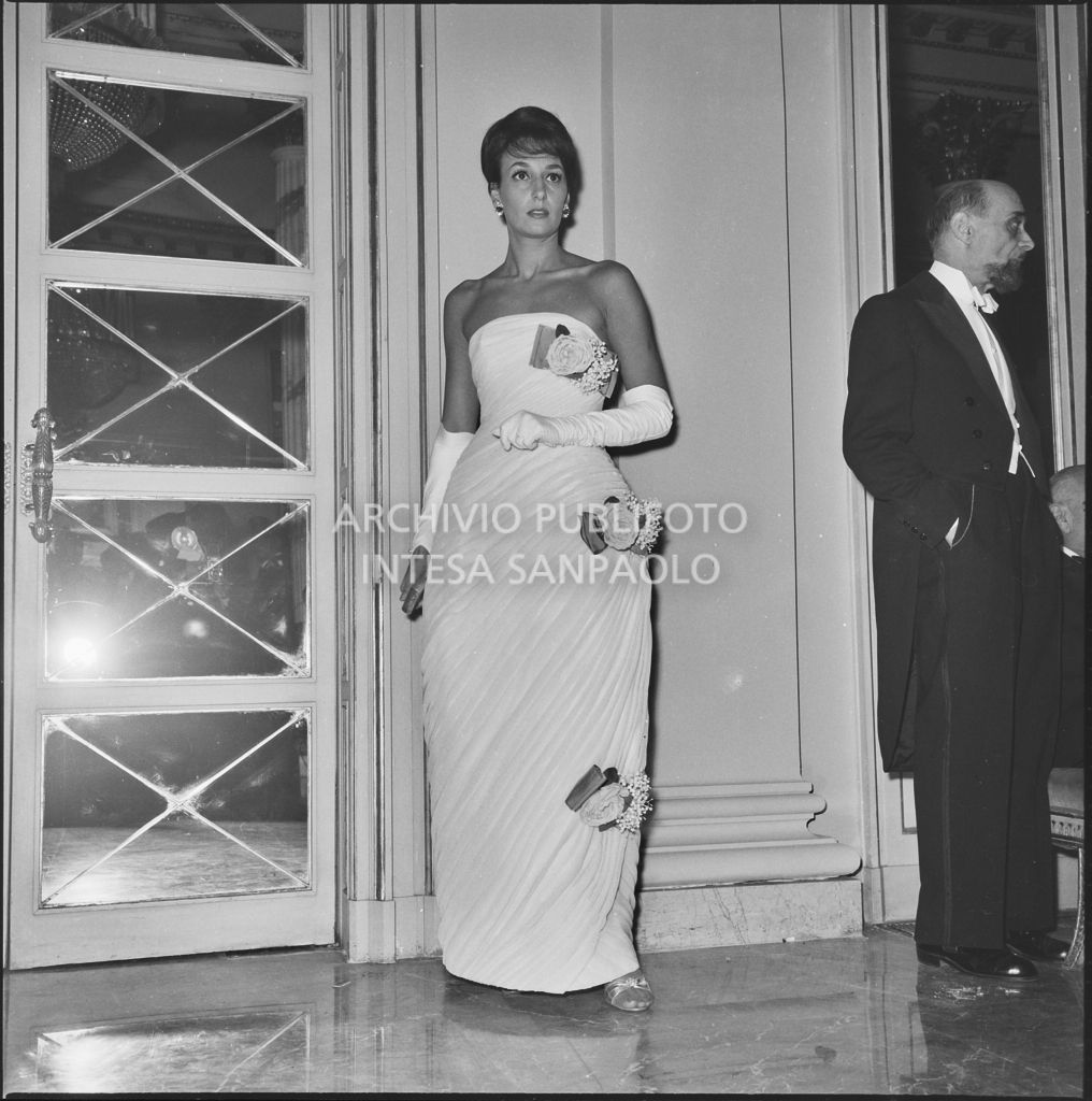 Inaugurazione della stagione lirica 1961-1962 del Teatro alla Scala con l'opera "La battaglia di Legnano" di Giuseppe Verdi, diretta da Gianandrea Gavazzeni con la regia di Margherita Wallmann