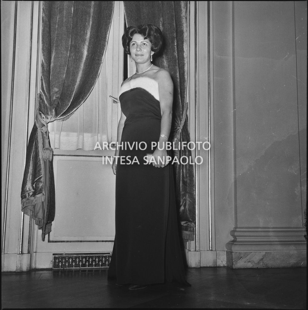Inaugurazione della stagione lirica 1961-1962 del Teatro alla Scala con l'opera "La battaglia di Legnano" di Giuseppe Verdi, diretta da Gianandrea Gavazzeni con la regia di Margherita Wallmann