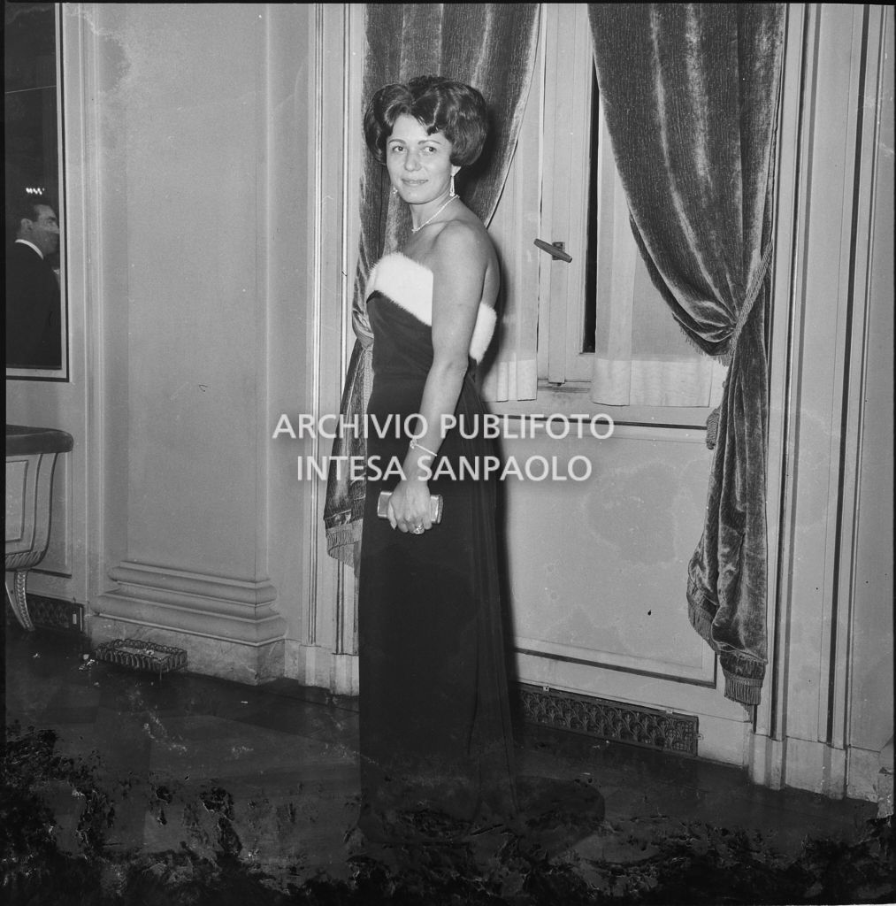 Inaugurazione della stagione lirica 1961-1962 del Teatro alla Scala con l'opera "La battaglia di Legnano" di Giuseppe Verdi, diretta da Gianandrea Gavazzeni con la regia di Margherita Wallmann