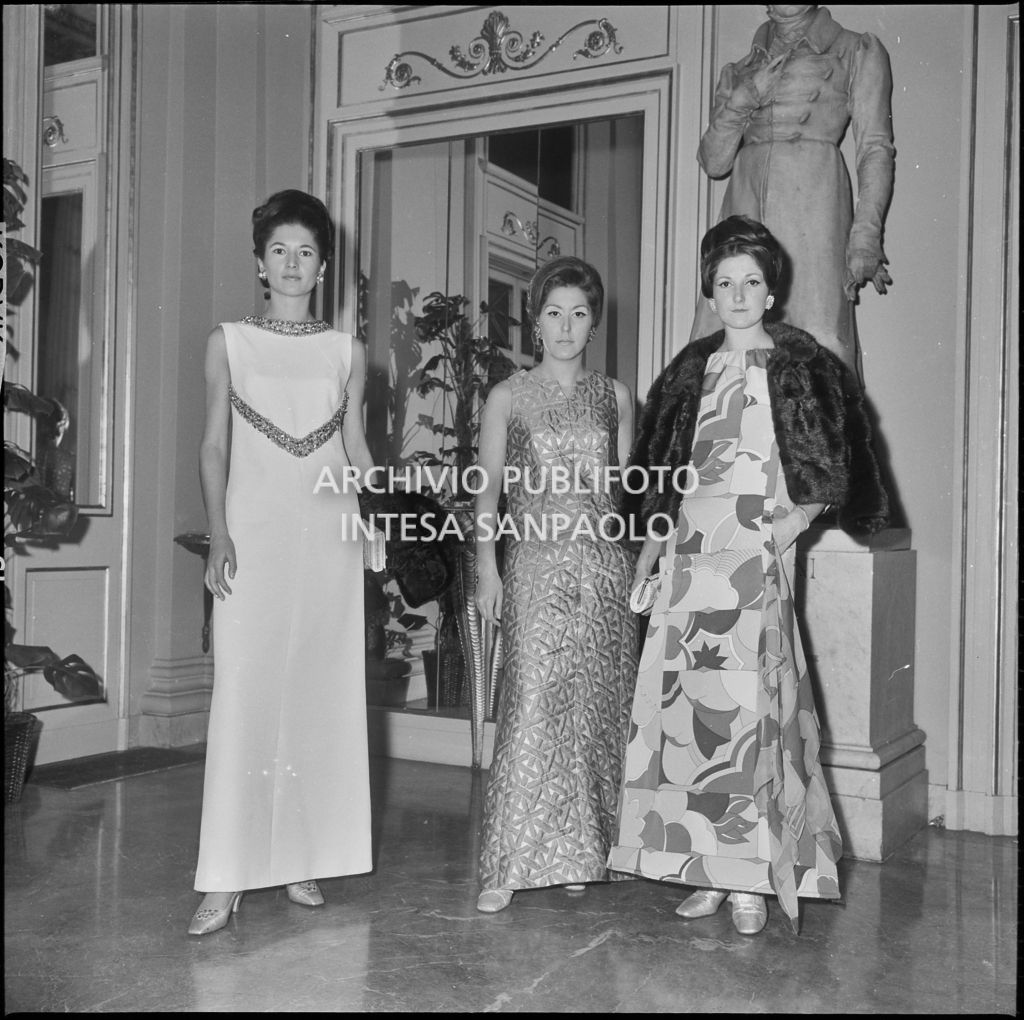 Inaugurazione della stagione lirica 1967-1968 del Teatro alla Scala con l'opera "Lucia di Lammermoor" di Gaetano Donizetti, diretta da Claudio Abbado con la regia di Giorgio de Lullo