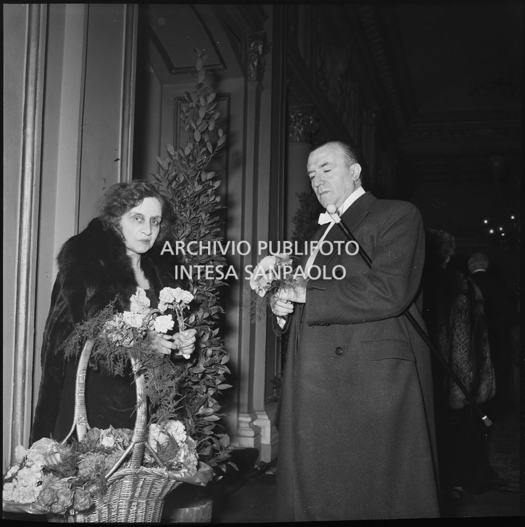 Inaugurazione della stagione lirica 1952-1953 del Teatro alla Scala con l'opera "Macbeth" di Giuseppe Verdi diretta da Victor de Sabata, con la regia di Carl Ebert