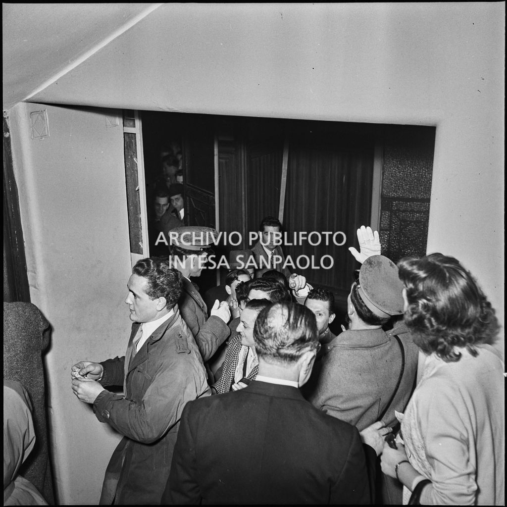 Inaugurazione della stagione lirica 1953-1954 del Teatro alla Scala con l'opera "La Wally", di Alfredo Catalani, diretta da Carlo Maria Giulini, con la regia di Tatiana Pavlova