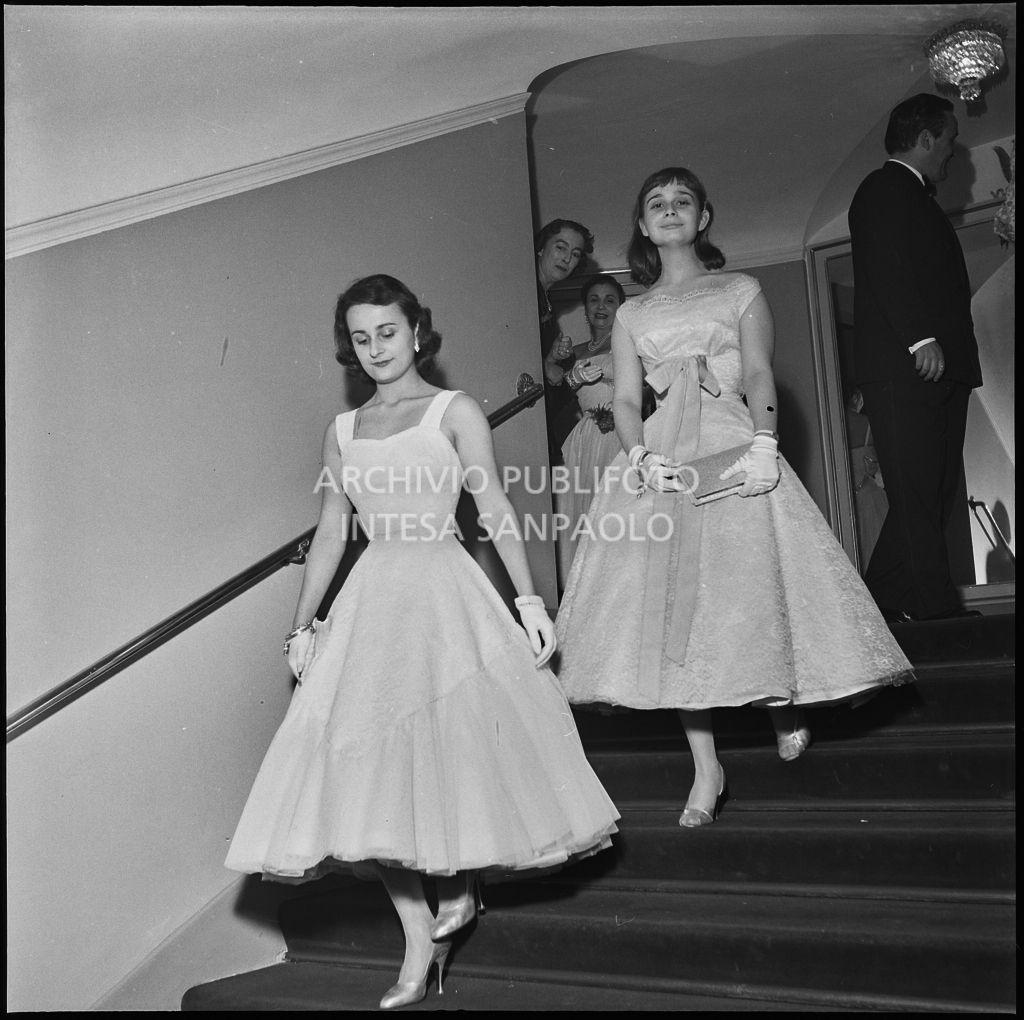 Inaugurazione della stagione lirica 1956-1957 del Teatro alla Scala con l'opera "Aida" di Giuseppe Verdi, diretta da Antonino Votto, con la regia di Franco Enriquez