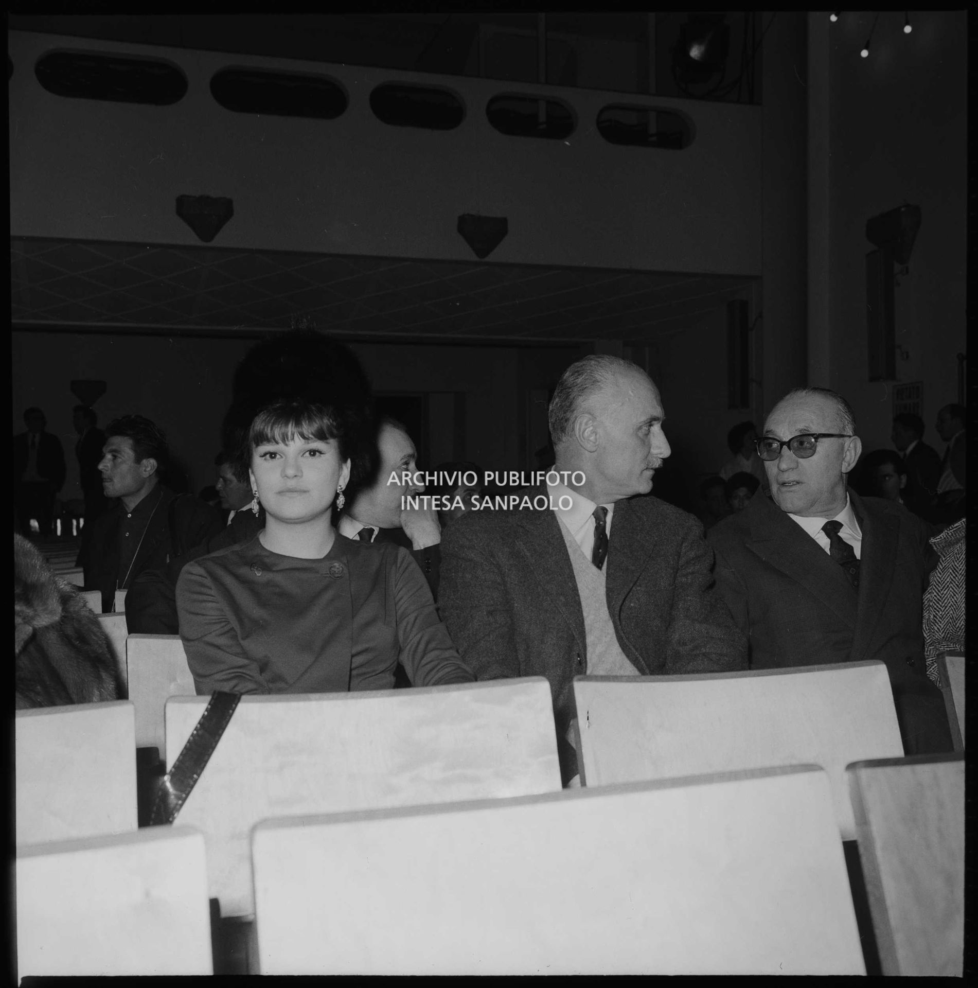 Milva con il marito Maurizio Corgnati al XII Festival della canzone italiana di Sanremo