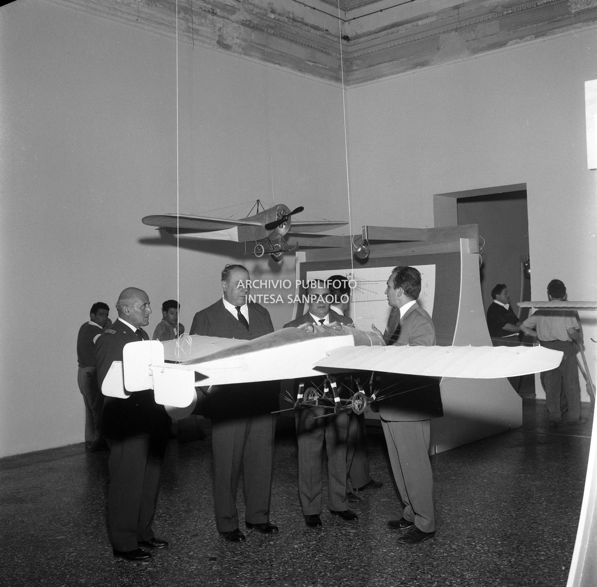 Vernissage della mostra I pionieri dell'aviazione a Palazzo Reale a Milano