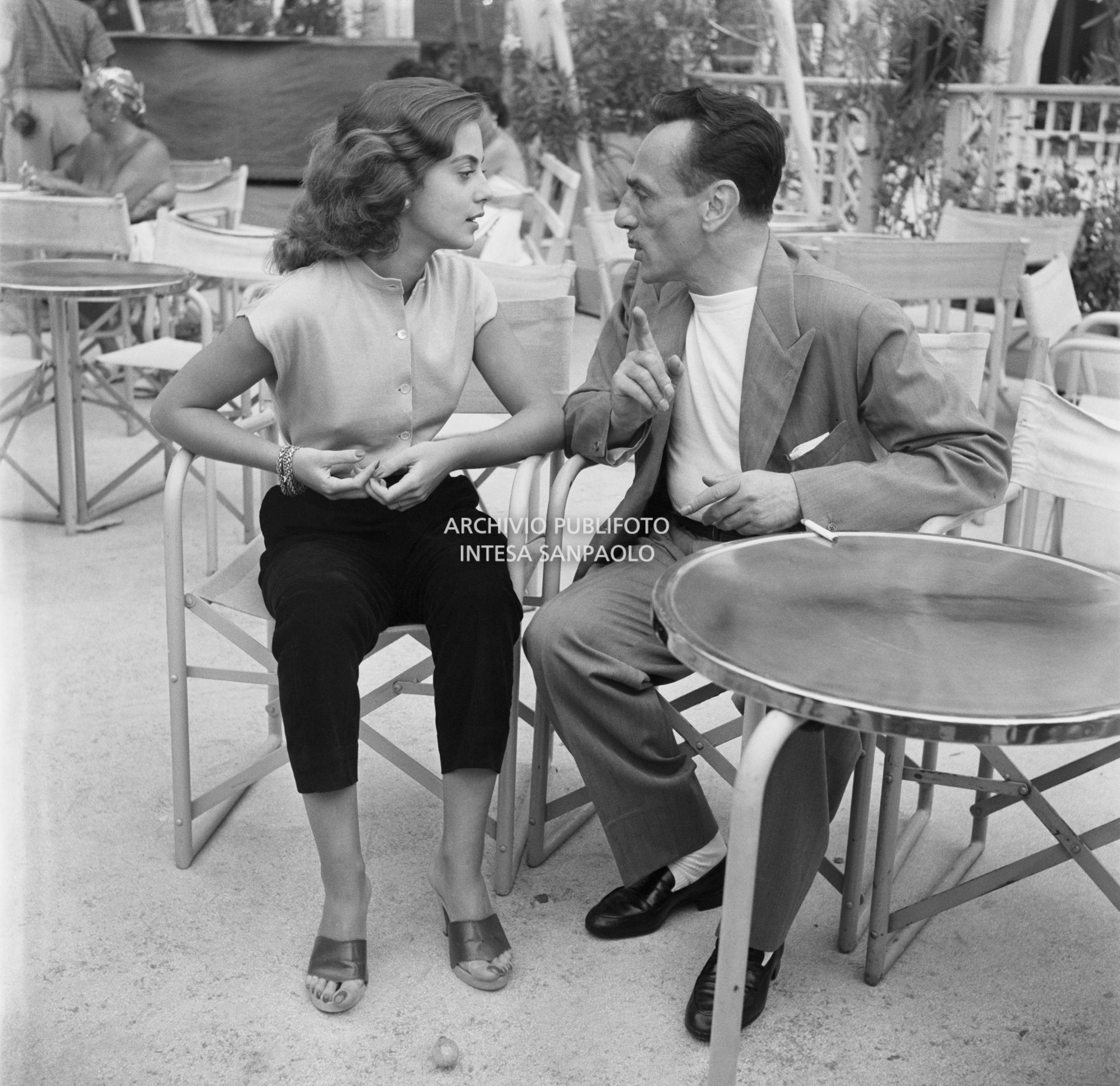 Anna Maria Ferrero e Eduardo De Filippo a Venezia nei giorni della Mostra del cinema