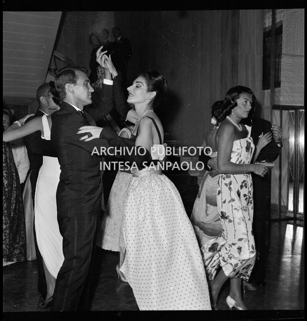 Ricevimento della Maxwell in onore di Maria Meneghini Callas