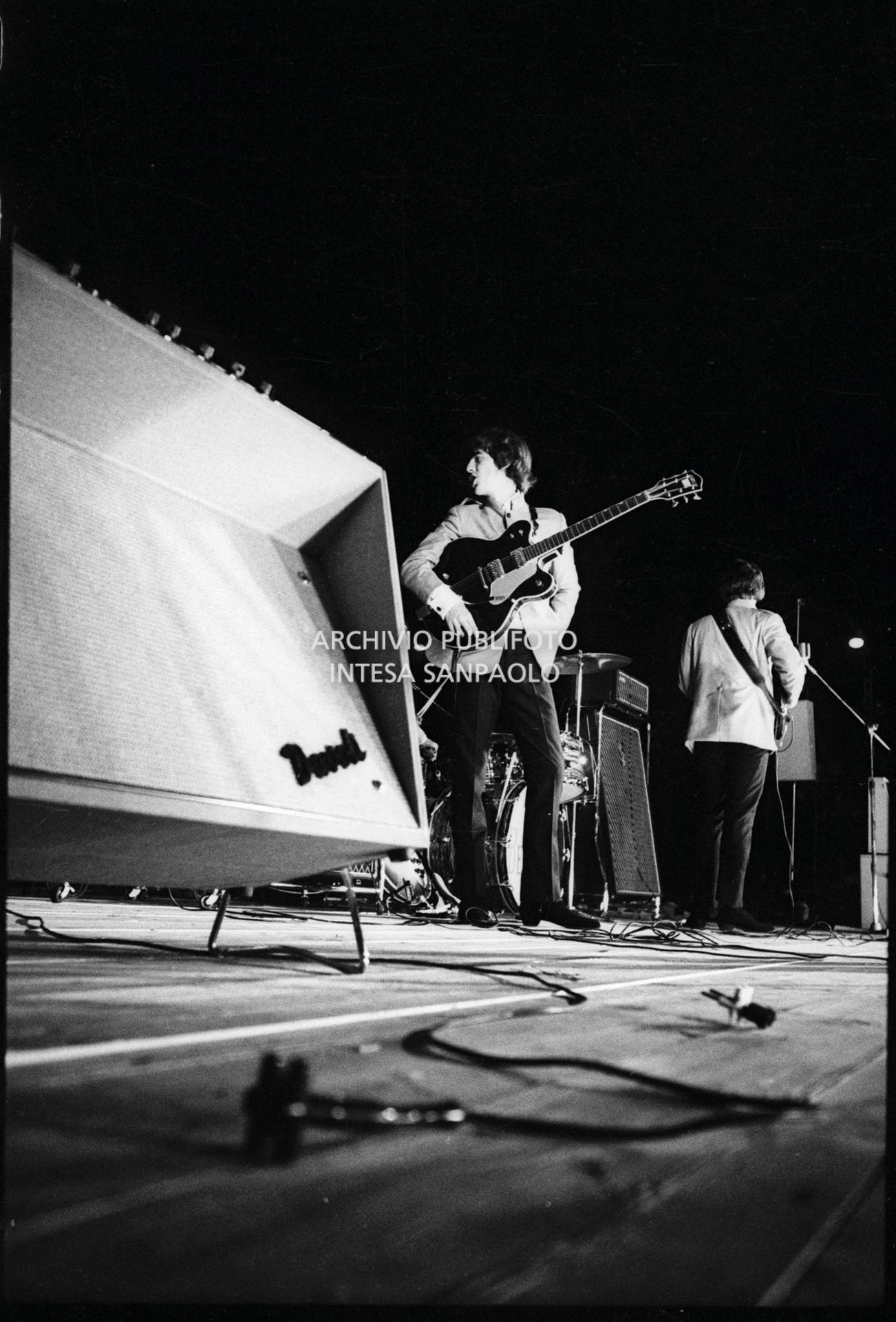 I Beatles si esibiscono nel concerto serale al Vigorelli di Milano