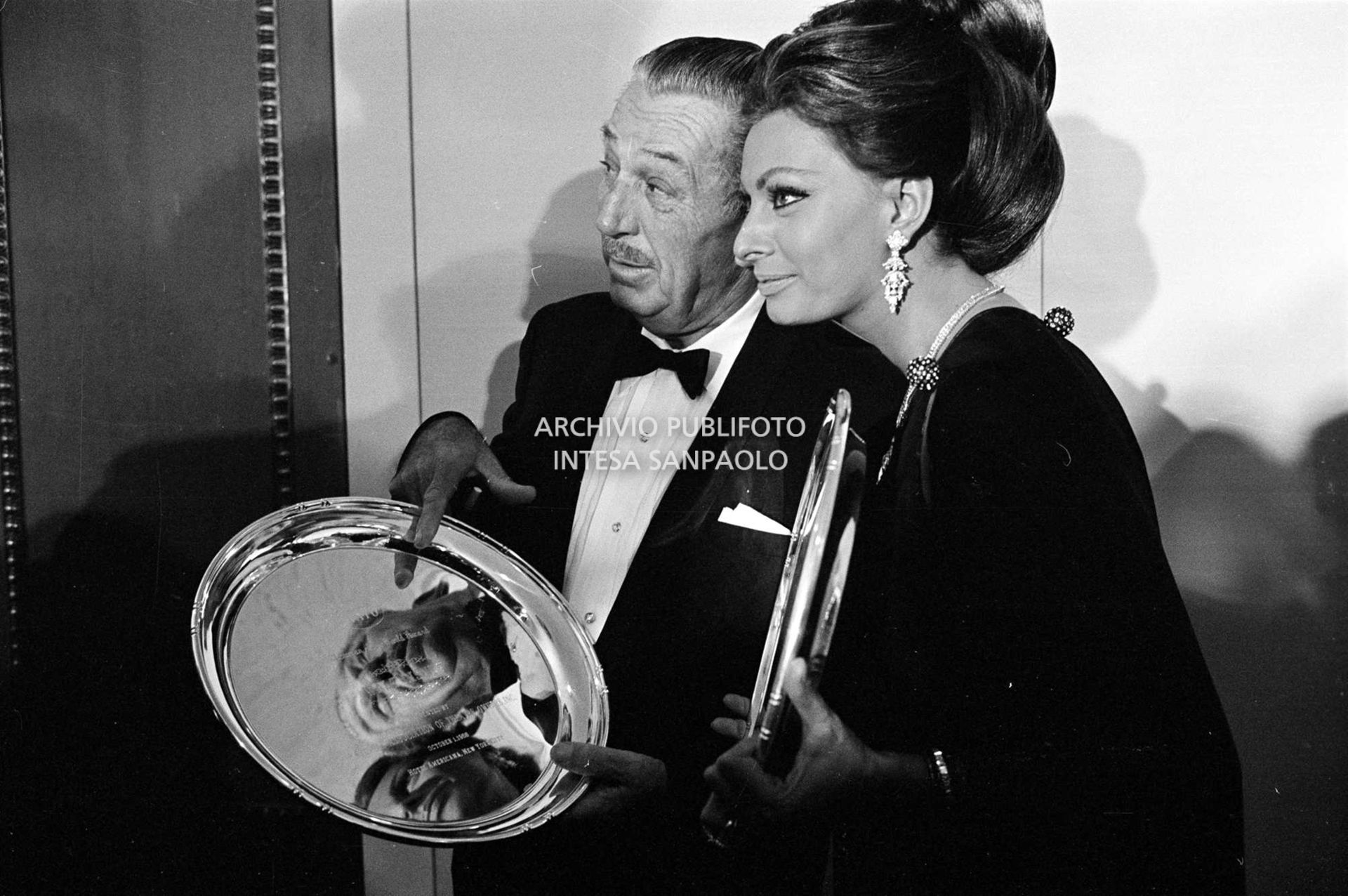 Walt Disney e Sophia Loren