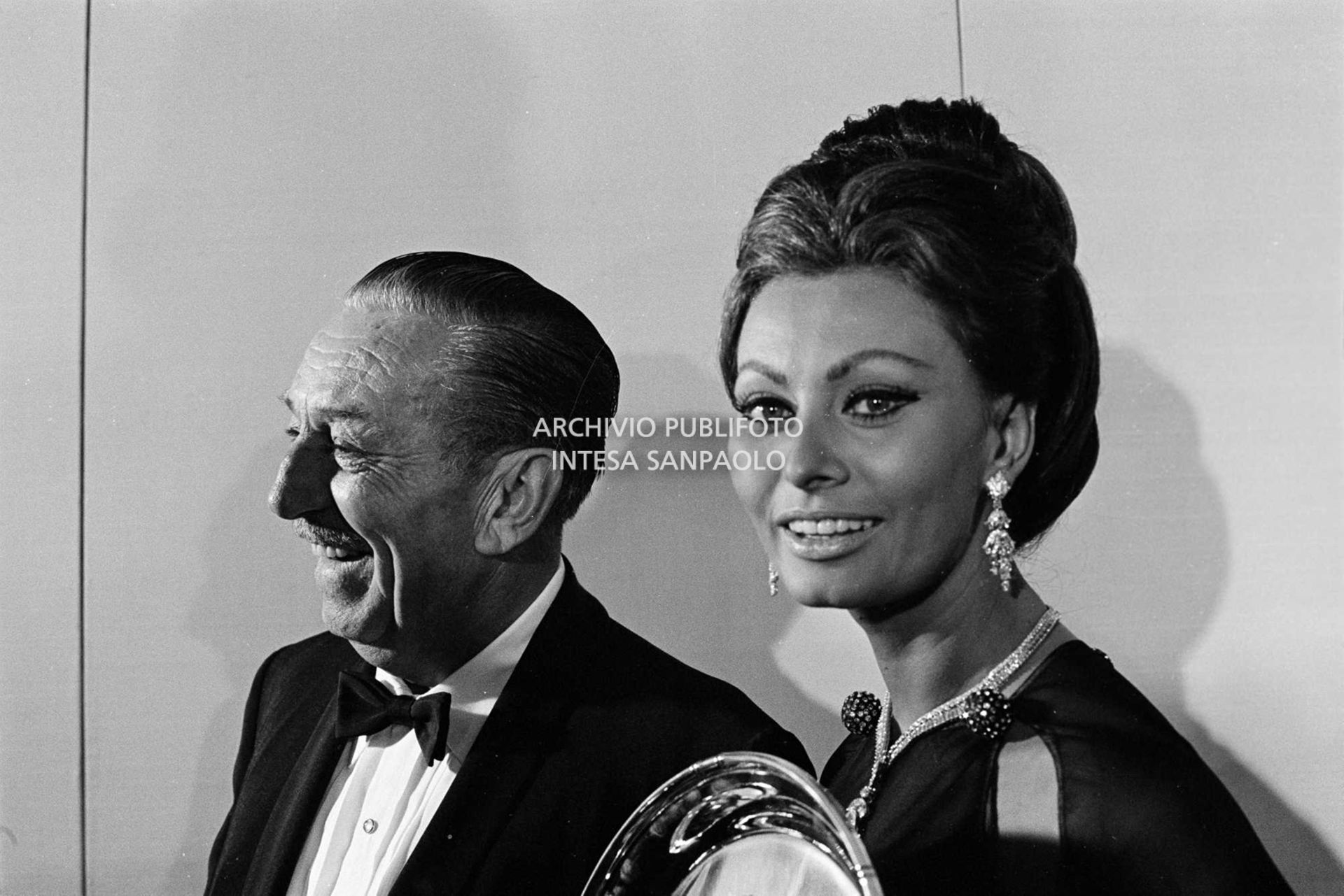 Walt Disney e Sophia Loren
