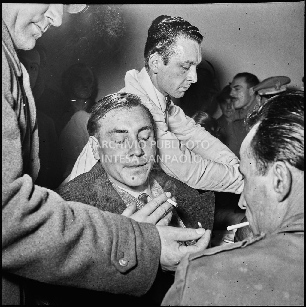 Festeggiamenti per il rientro dall'Unione Sovietica di ex prigionieri italiani<br>196475