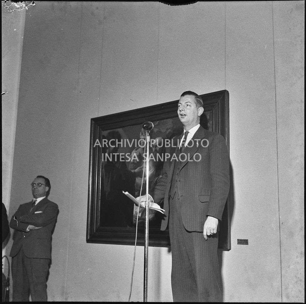 L'ambasciatore dei Paesi Bassi Hendrik Nicolaas Boon tiene un discorso in occasione della mostra "Rembrandt e il 600 olandese" a Milano<br>201206