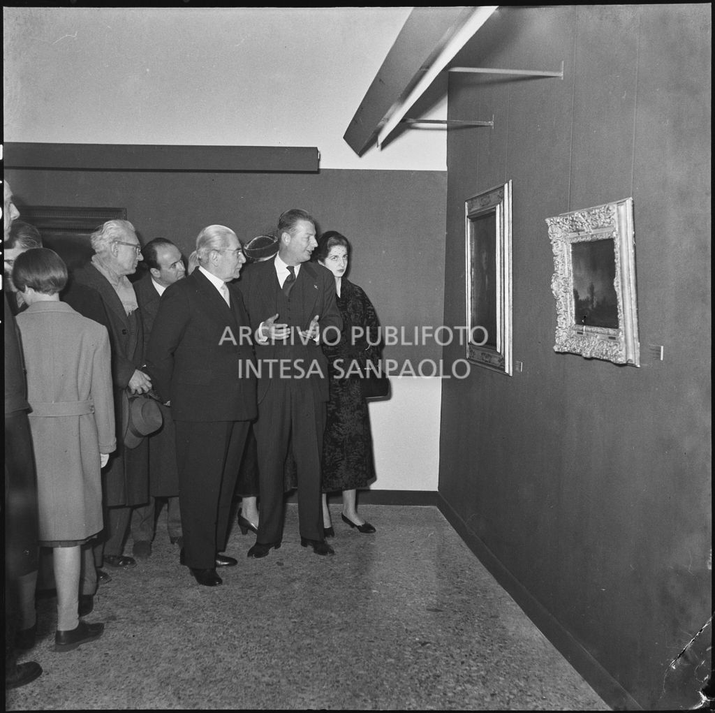 L'ambasciatore dei Paesi Bassi Hendrik Nicolaas Boon (primo da destra) e il sindaco di Milano Virgilio Ferrari (secondo da destra) alla mostra "Rembrandt e il 600 olandese"<br>201207