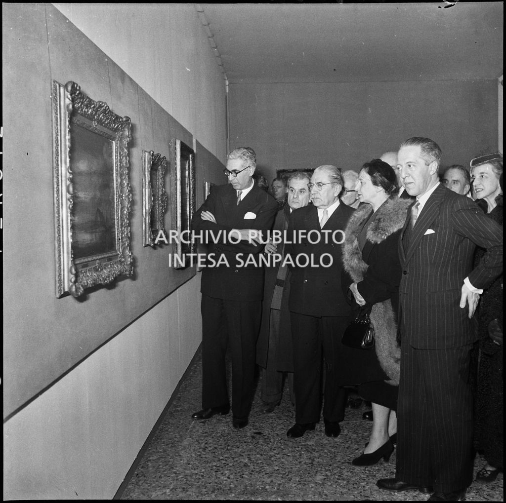 Il sindaco di Milano Virgilio Ferrari alla mostra "Rembrandt e il 600 olandese"<br>201212