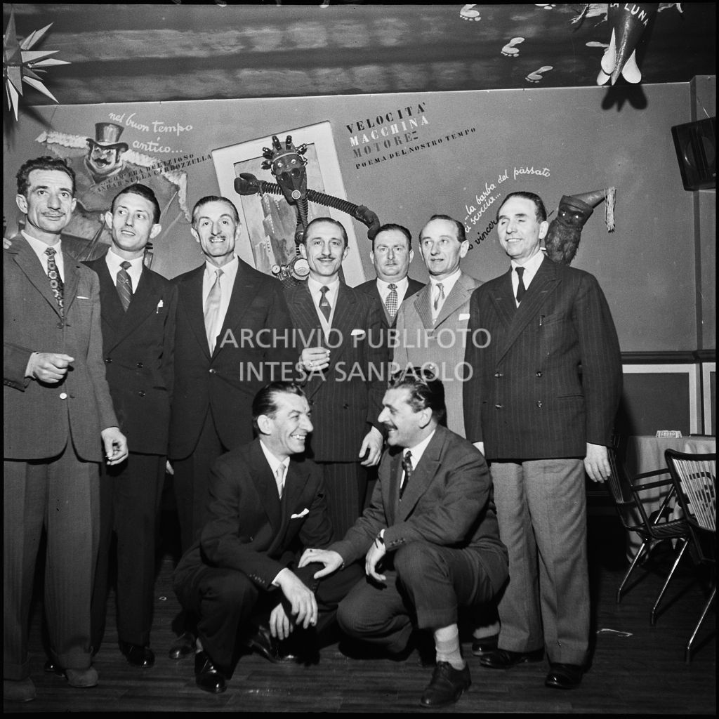 Foto di gruppo in occasione della festa dei parrucchieri dell'Unione Artigiani di Milano<br>201755