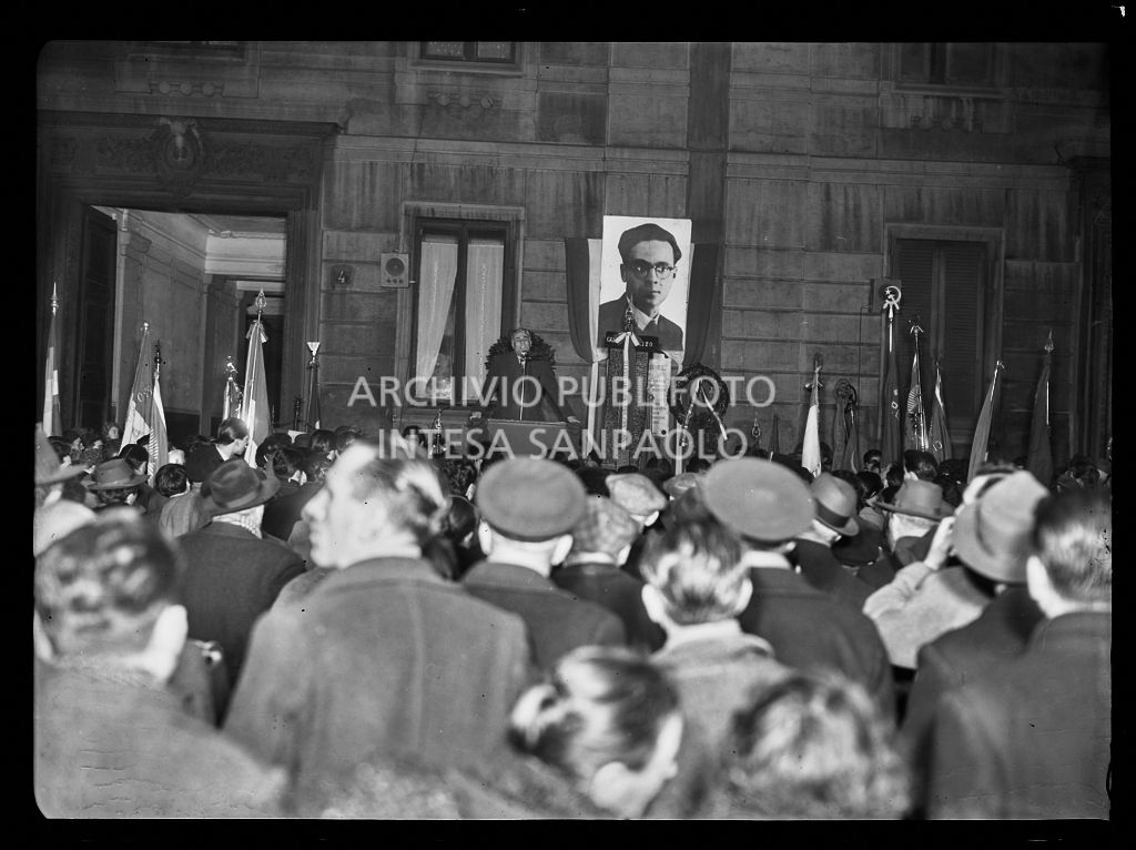 Discorso in occasione della commemorazione di Eugenio Curiel organizzata dal giornale Voce comunista in piazza Conciliazione a Milano<br>201791