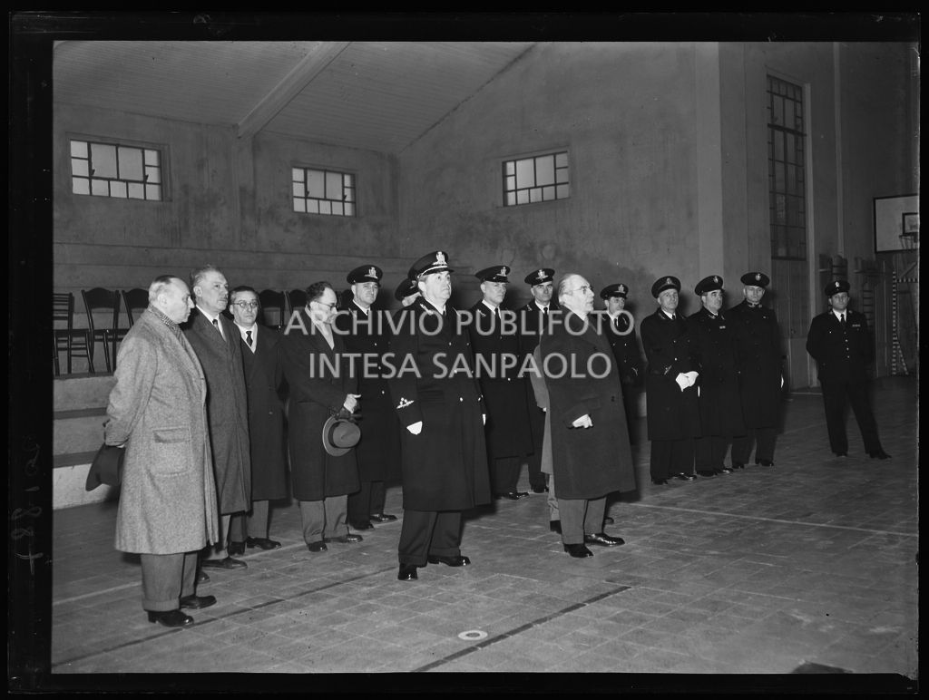 Il sindaco di Milano Virgilio Ferrari in visita ad una caserma<br>201887