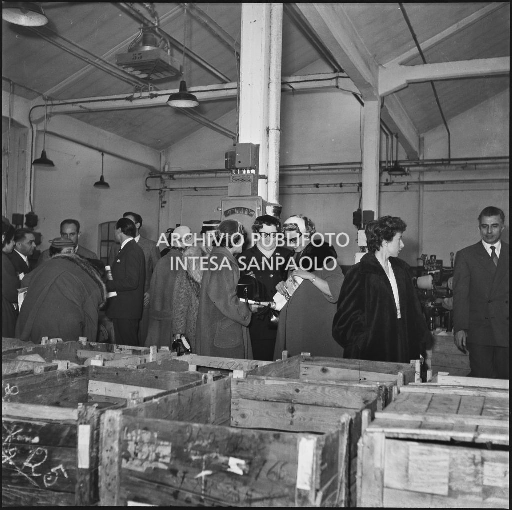 Le redattrici delle riviste di moda in visita allo stabilimento del Lanificio Marzotto di Manerbio<br>201922