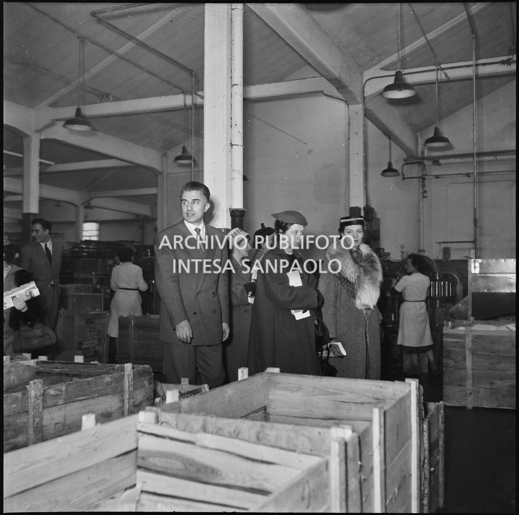 Le redattrici delle riviste di moda in visita allo stabilimento del Lanificio Marzotto di Manerbio<br>201923