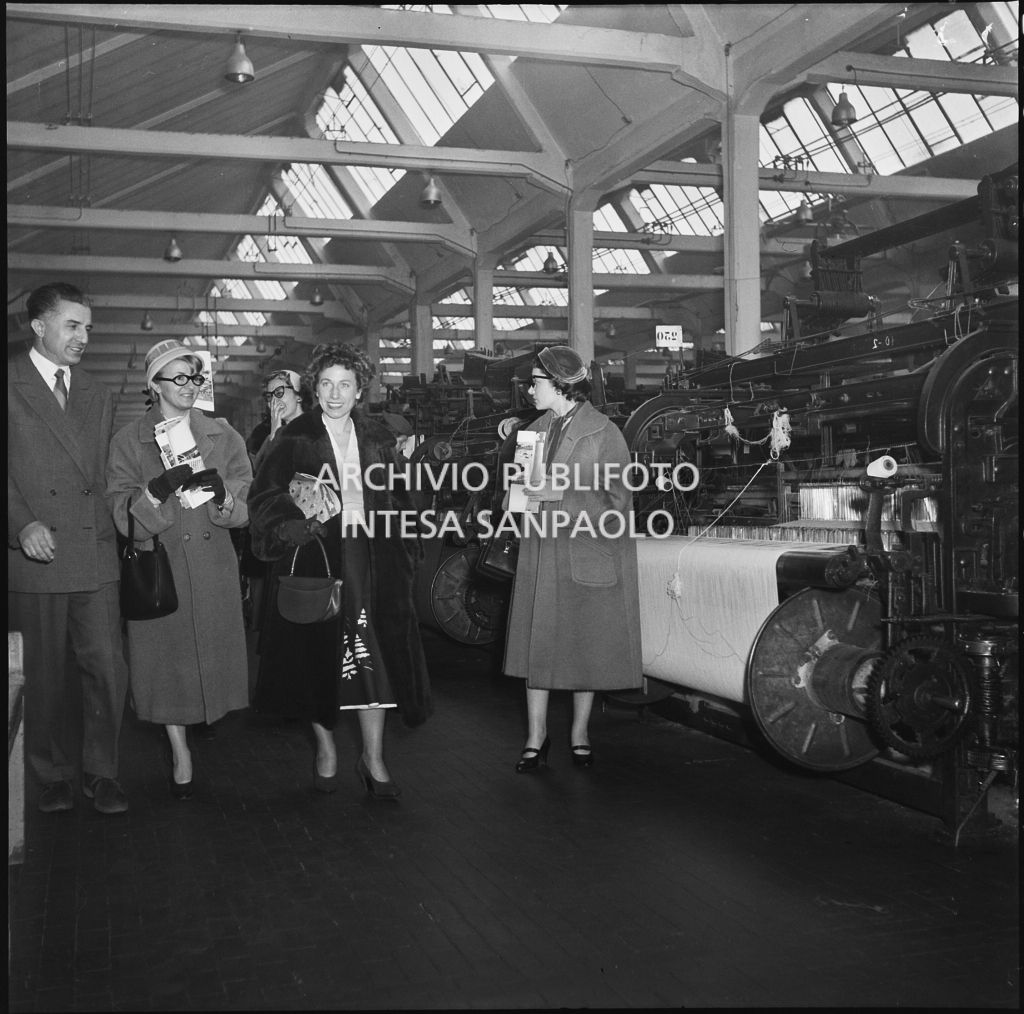 Le redattrici delle riviste di moda in visita allo stabilimento del Lanificio Marzotto di Manerbio<br>201924