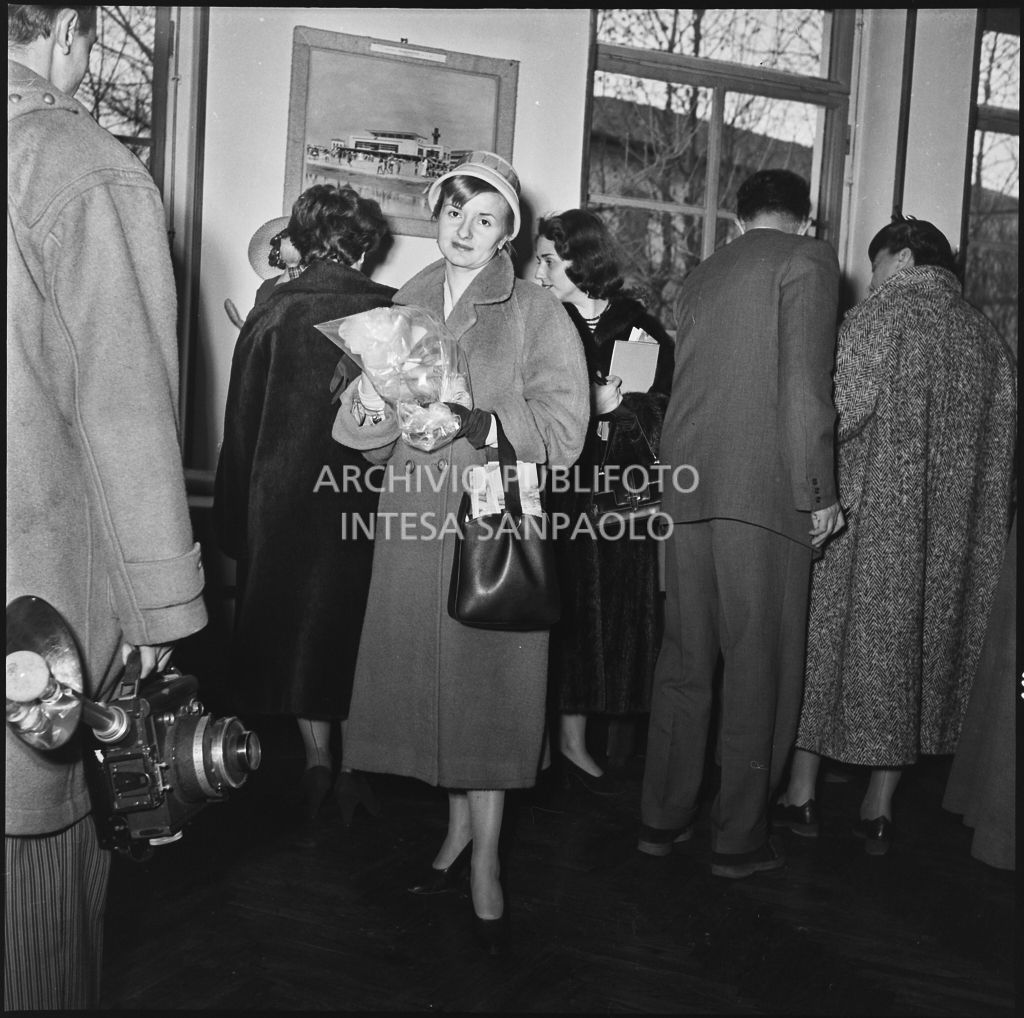 La redattrice di una rivista di moda di moda in visita allo stabilimento del Lanificio Marzotto di Manerbio<br>201962