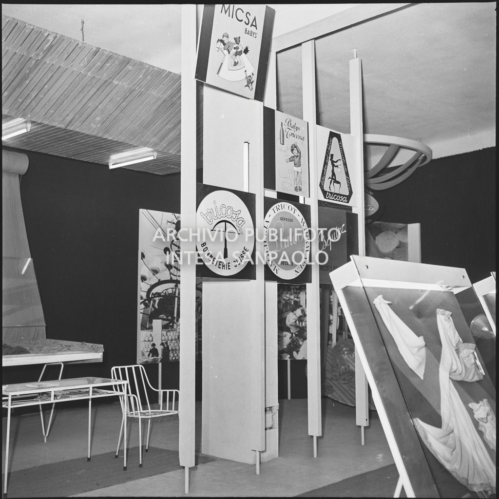 Stand delle aziende di tessuti Micsa Babys, Tricosi, Lanco e Esquire alla Fiera Campionaria a Milano<br>210710