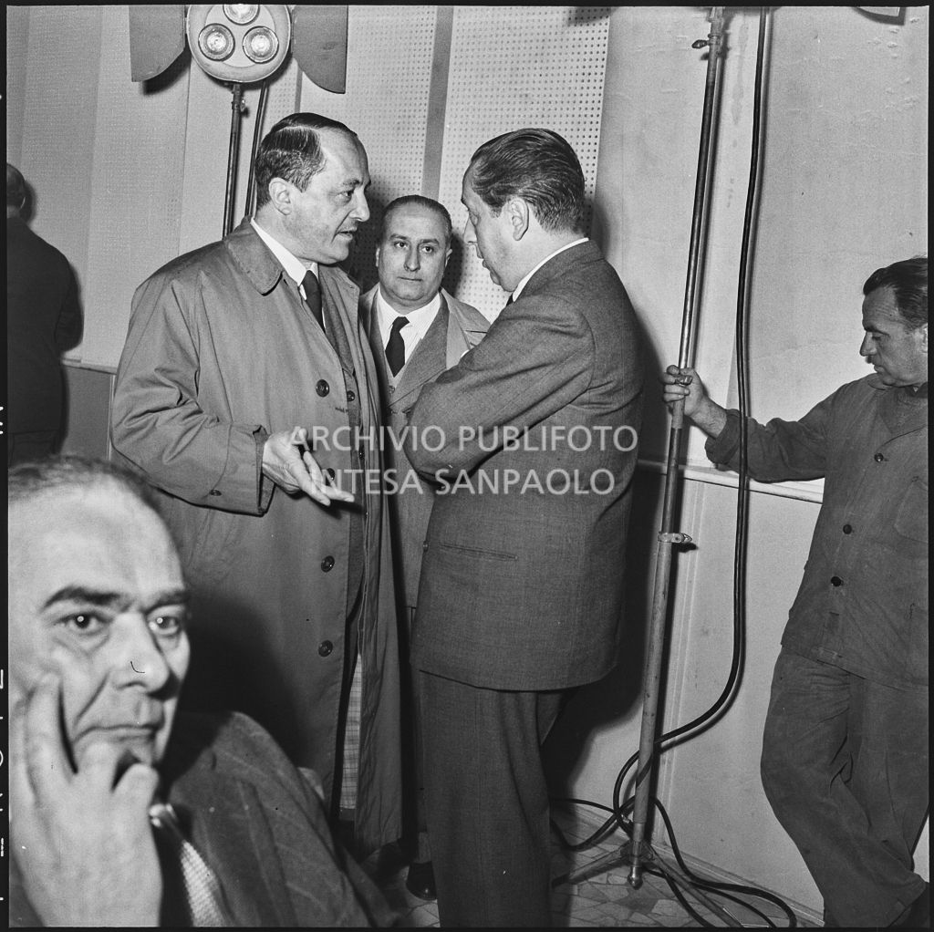 Partecipanti del convegno "Human relations" nella sala Puricelli della Fiera campionaria di Milano del 1954<br>210822