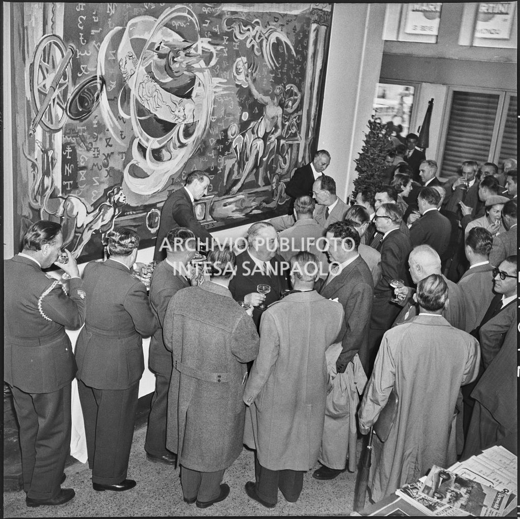 Visita dei presidenti delle Camere di Commercio alla Fiera Campionaria di Milano del 1954<br>210879