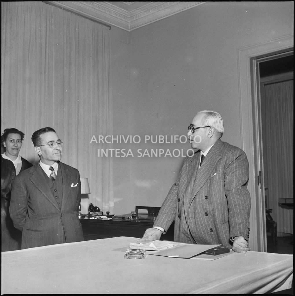 Un momento della cerimonia della Società minerali e metalli a Milano<br>212250