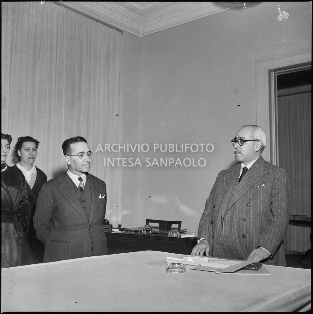 Un momento della cerimonia della Società minerali e metalli a Milano<br>212251