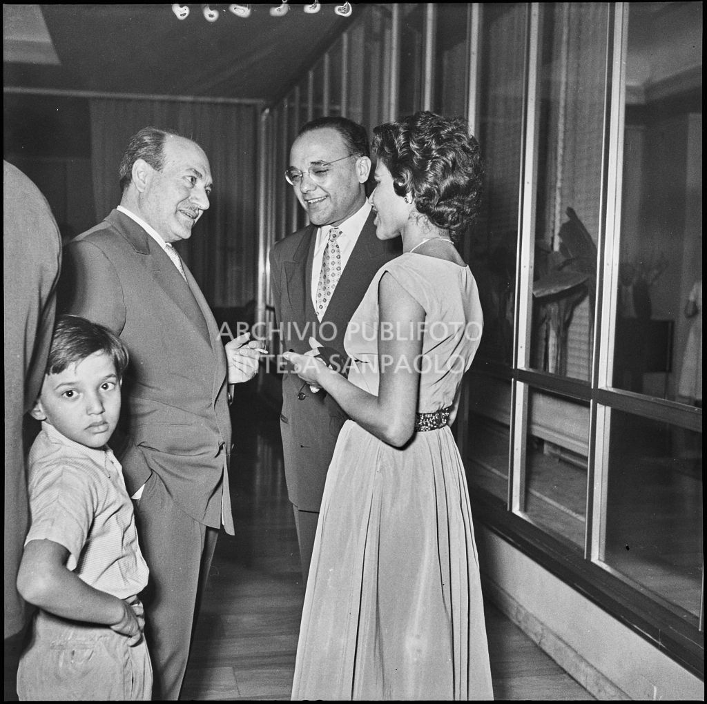 Il console egiziano (a destra) al ricevimento del Consolato d'Egitto organizzato all'Hotel Duomo di Milano<br>222235