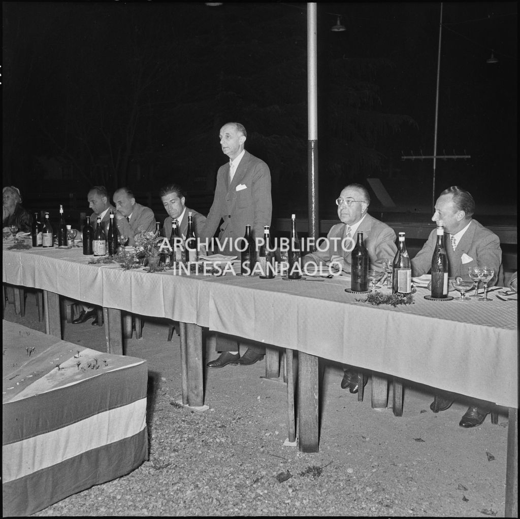 Banchetto della Snia Viscosa prima della partenza per il Sudafrica<br>222920