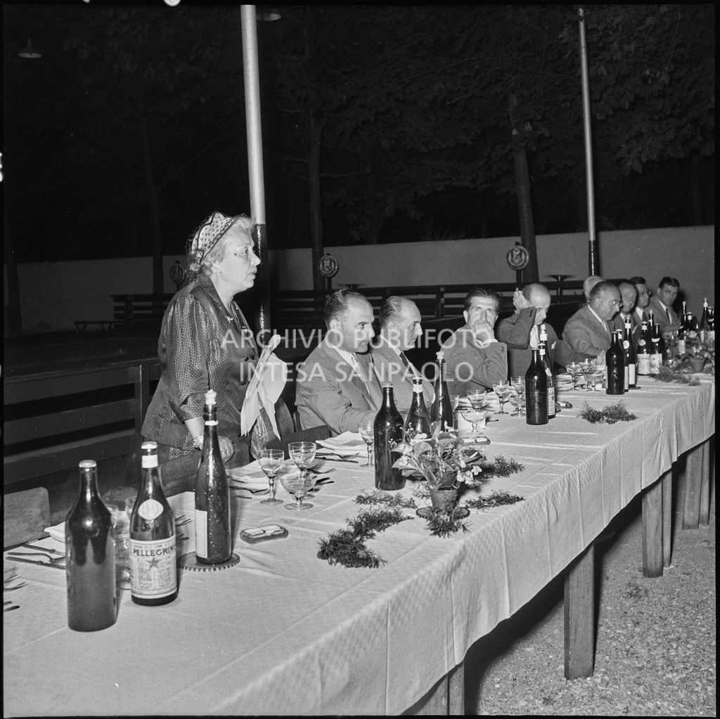 Banchetto della Snia Viscosa prima della partenza per il Sudafrica<br>222923