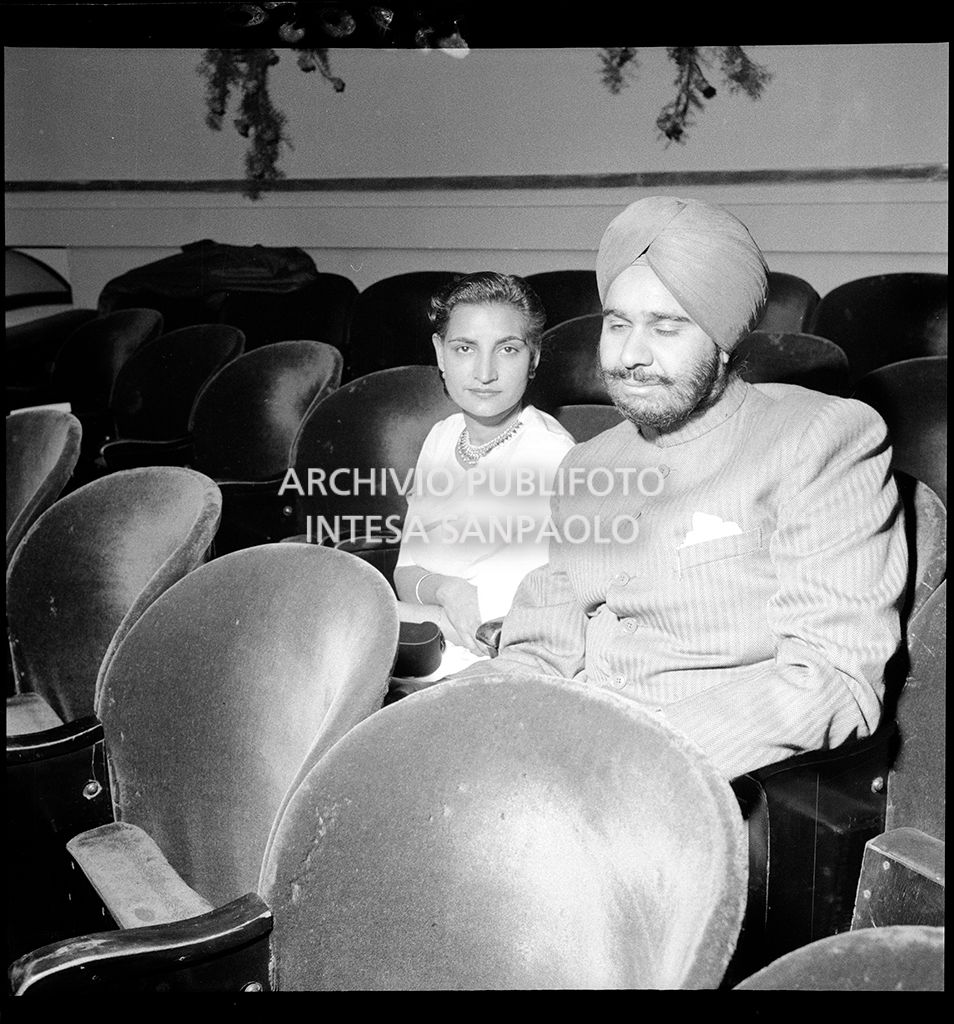 Inaugurazione della stagione lirica 1954-1955 del Teatro alla Scala con l'opera "La Vestale", di Gaspare Spontini, diretta da Antonino Votto, con la regia di Luchino Visconti