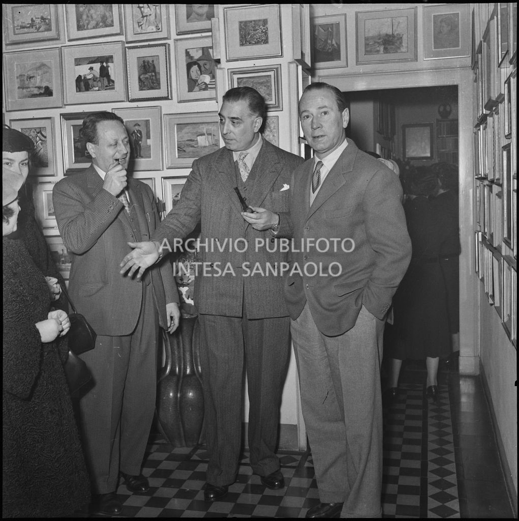 Ricevimento dopo il battesimo della nipote di Dino Villani (a sinistra)<br>240385