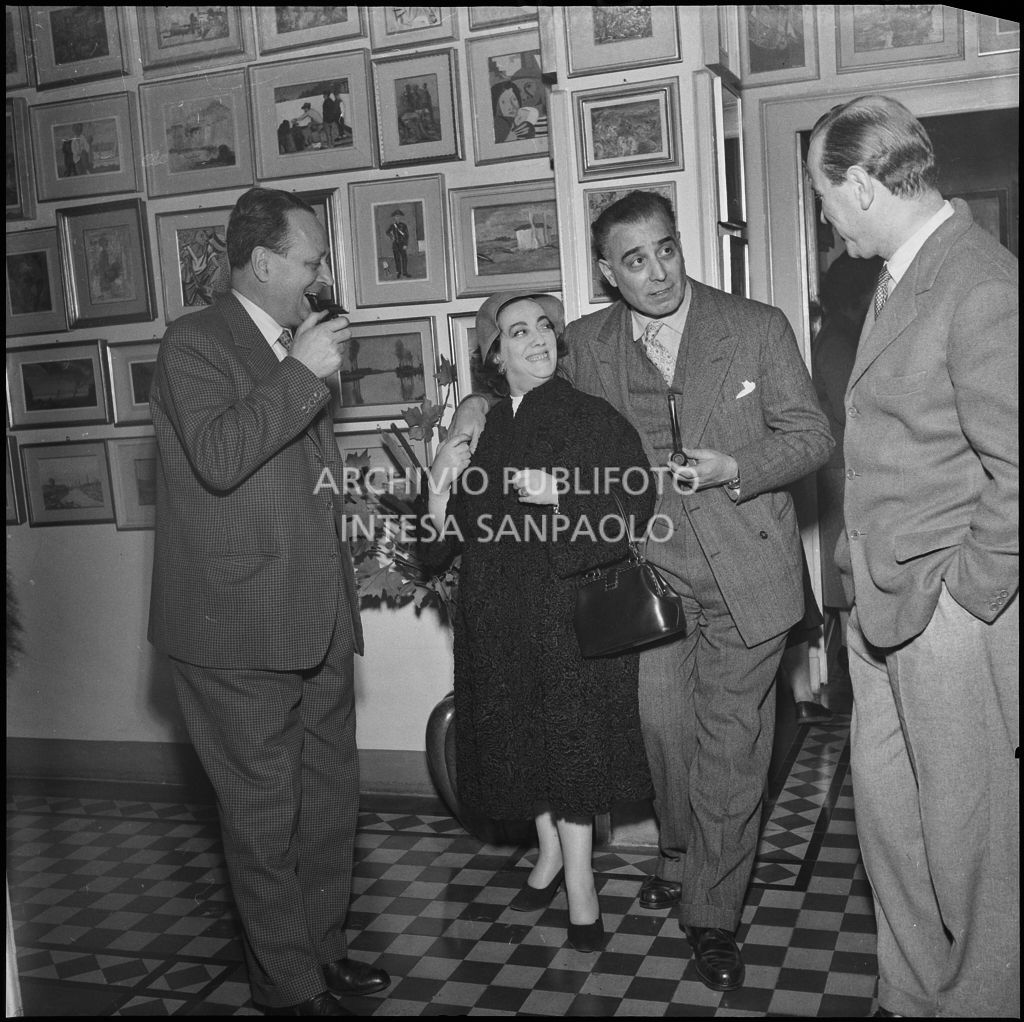 Ricevimento dopo il battesimo della nipote di Dino Villani (a sinistra)<br>240386