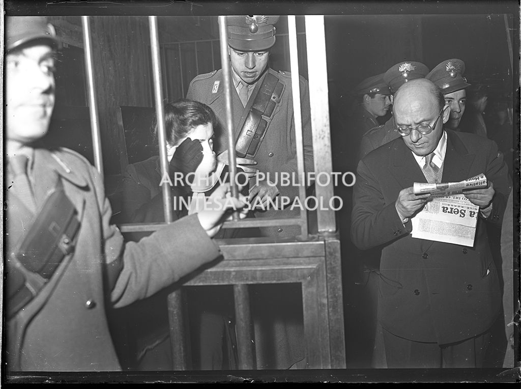 Caterina Fort al processo in Corte d'Assise a Milano, in compagnia dell'avvocato Antonio Marsico, suo difensore<br>64254