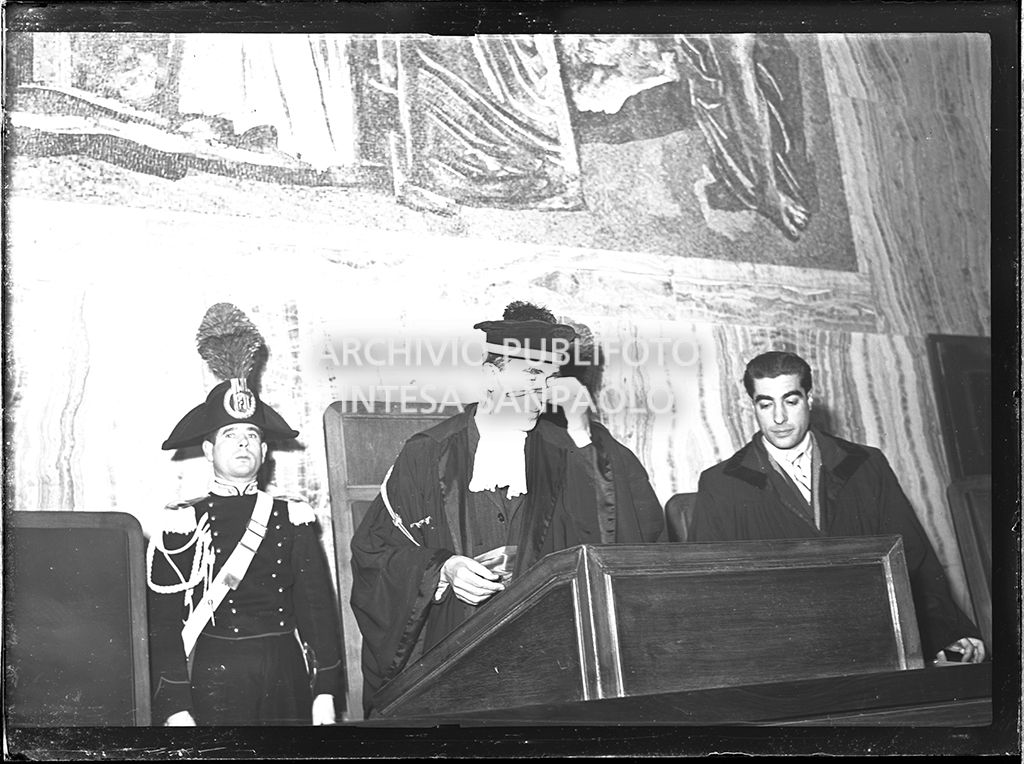 Luigi Marantonio, presidente della Corte d'Assise, legge la sentenza del processo a Caterina Fort<br>64351