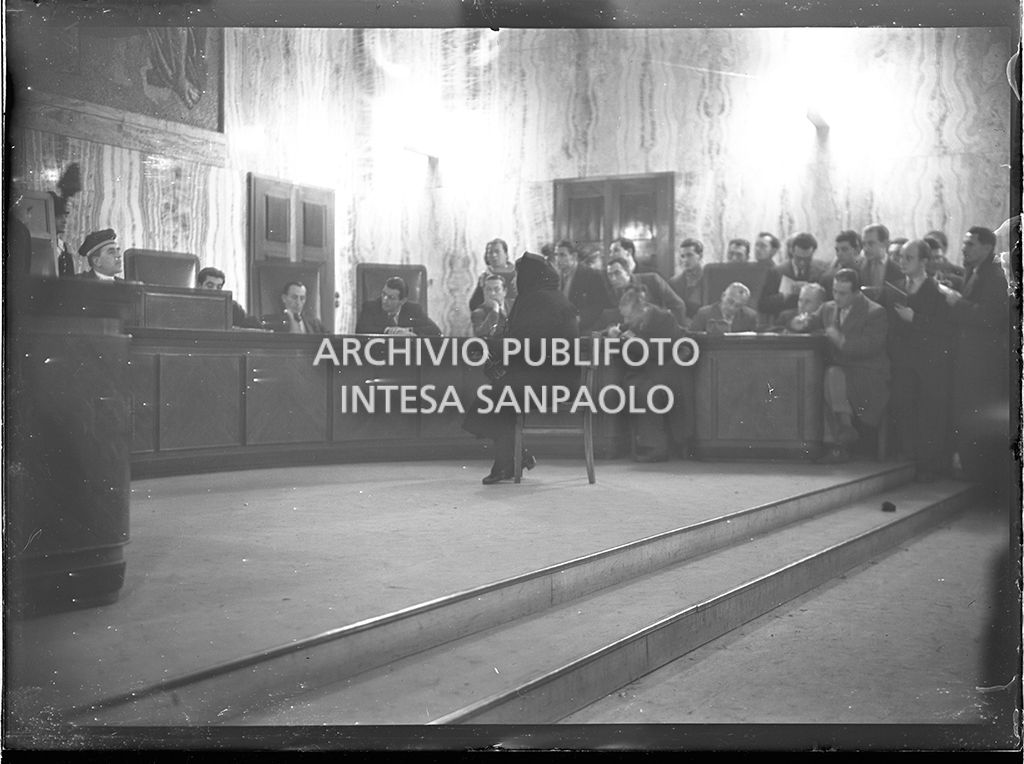 Una testimone interrogata dalla Corte d'Assise nel processo a Caterina Fort<br>64361