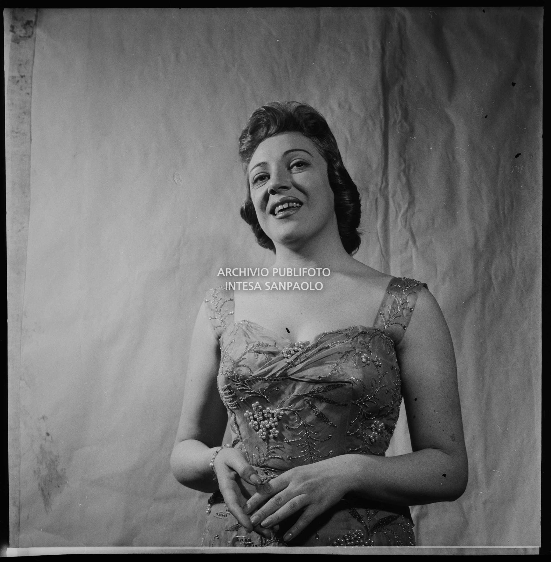 Carla Boni al VII Festival della canzone italiana di Sanremo