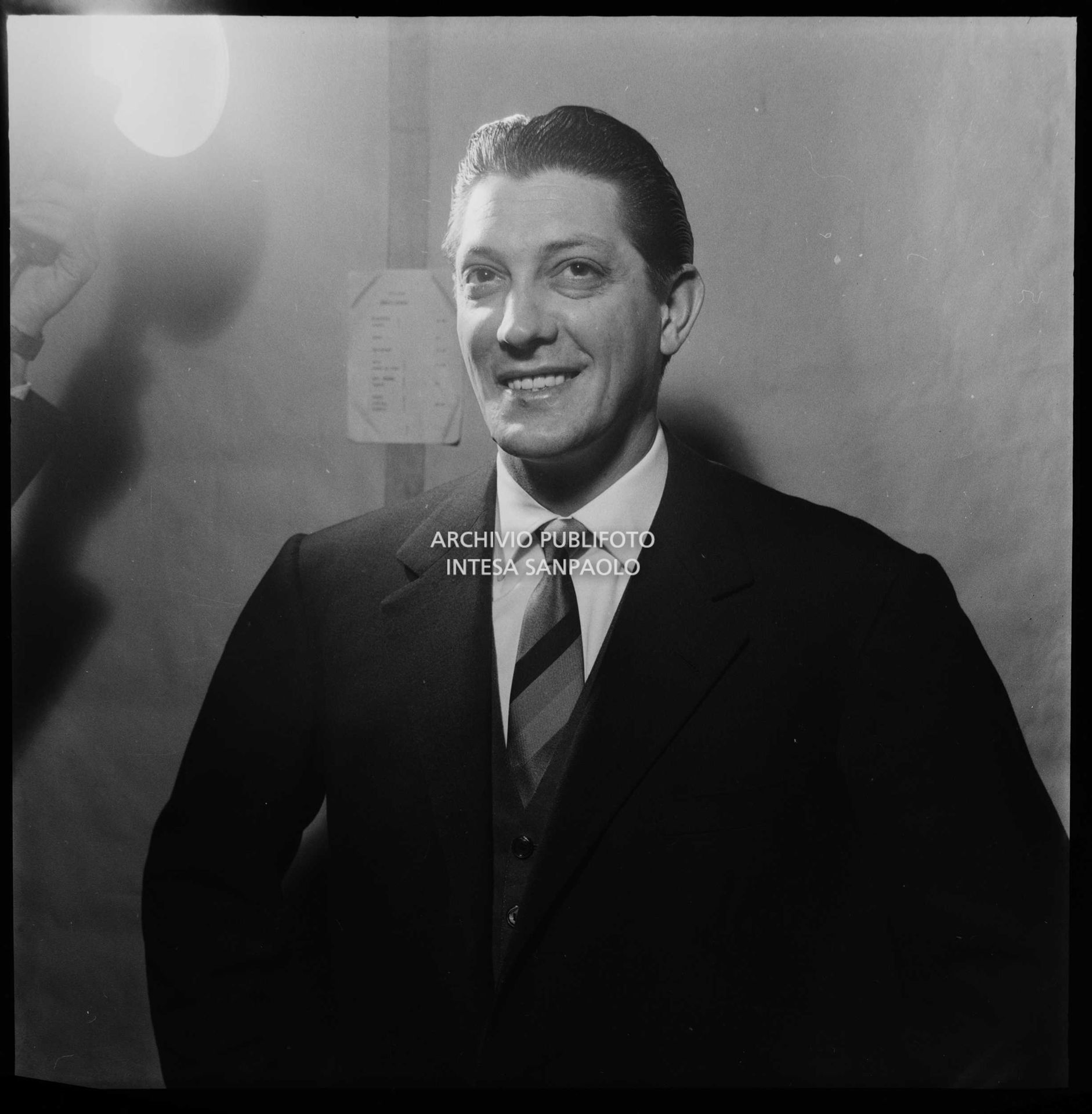 Luciano Virgili al VII Festival della canzone italiana di Sanremo